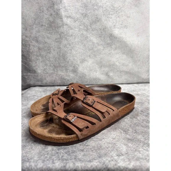 Birkenstock Granada Double Strap Sandals in Mocha Size EU 42 US Ladies 11 Mens 9 - Picture 5 of 10
